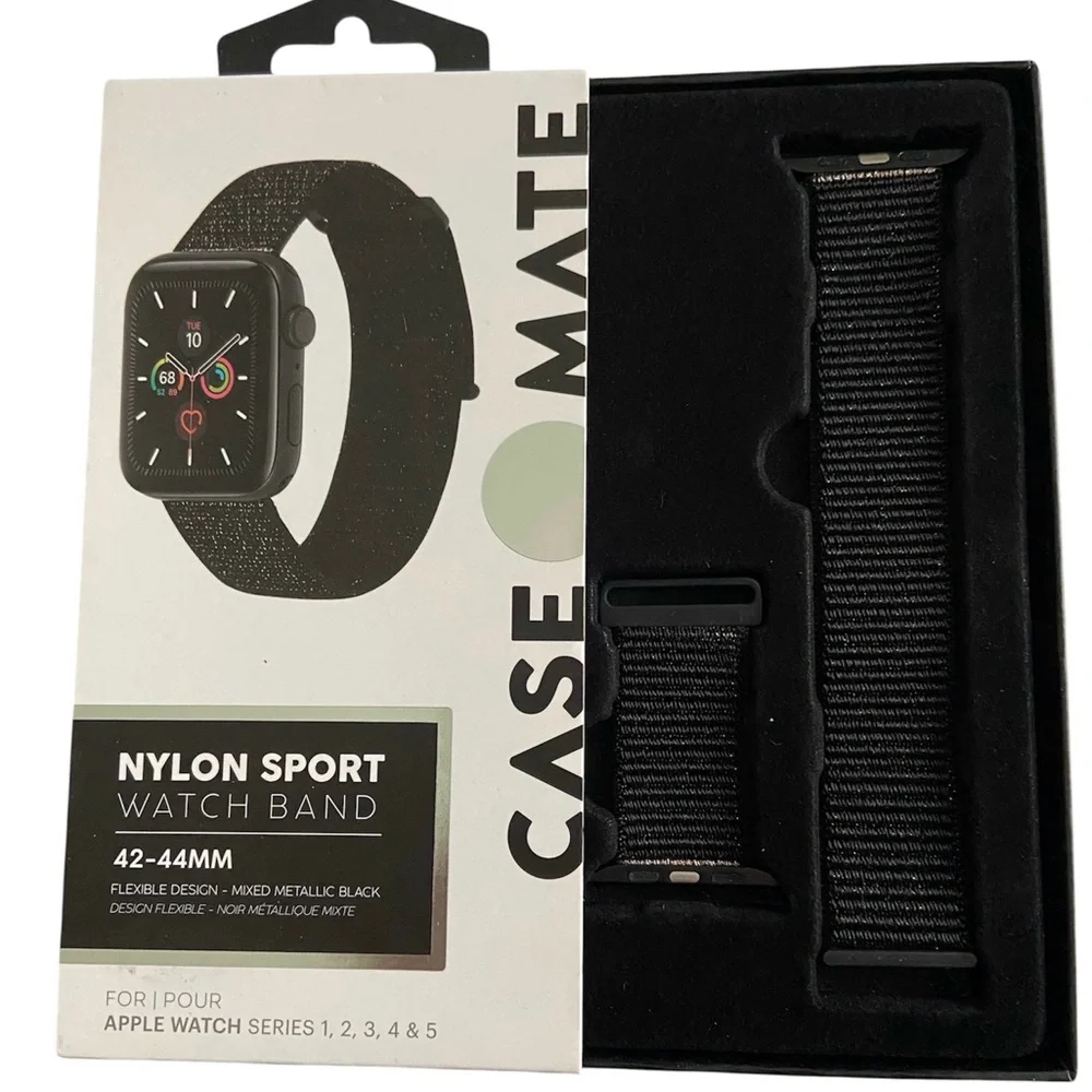 Case-Mate Black Nylon Sport Watch Band
